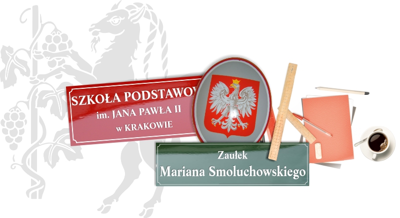Szyldy emaliowane, urzędowe, szkolne, adresowe, wypukłe Lublin